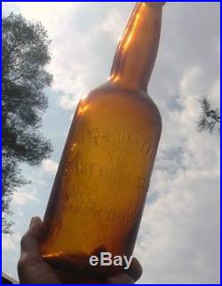 1 Qt 1880's Jos Schlitz Brewing Milwaukee Export Beer O'Keefe Oswego NY Bottle