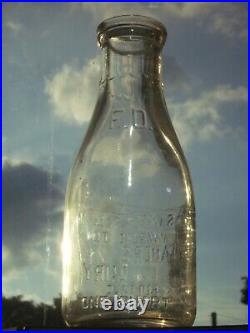 1 qt. State Diploma Awarded to Faber's Dairy Buffalo, N. Y. Milk bottle award
