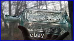 1860 Brant's Purifying Extract M. T. Wallace Brooklyn Huge 10 CIVIL War Bottle