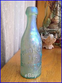 1860s Privy Dug Mini Blob Top Bottle- R. Robinson Cold Cream Soda BOWERY NYC NY