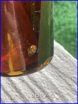 1861-3 Arnold & Co Beer bottle Ogdensburg, NY Amber