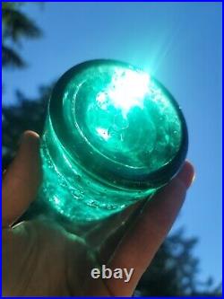 1870s Deep Emerald Hathorn Springs Bottle? Beautiful Old green Saratoga New York