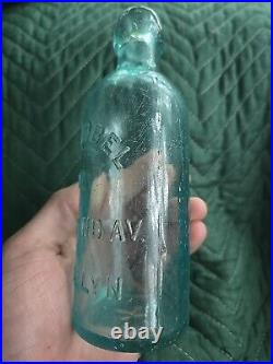 1870s Neat Brooklyn Ironcross Soda Bottle? J. F. Knobel New York Bottle