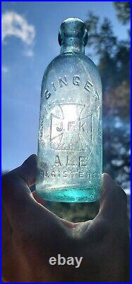 1870s Neat Brooklyn Ironcross Soda Bottle? J. F. Knobel New York Bottle