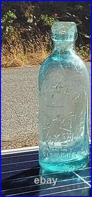 1870s Neat Brooklyn Ironcross Soda Bottle? J. F. Knobel New York Bottle