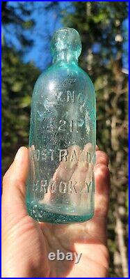 1870s Neat Brooklyn Ironcross Soda Bottle? J. F. Knobel New York Bottle