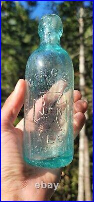 1870s Neat Brooklyn Ironcross Soda Bottle? J. F. Knobel New York Bottle