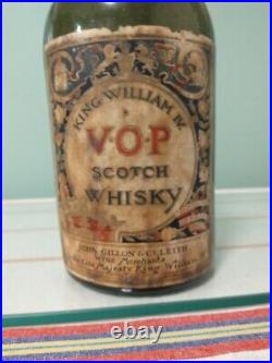 1870s scotch whiskey liquar bottle. AMAZING! SCOTLAND IMPORT/NY STAMP