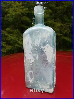 1880's Iridescent New York Cure Bottle? Neat Rainbow N. Y. Large Sarsaparilla