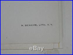 1880s 24 Medical color litho Lithographic plates H Bencke NY