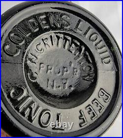 1890 Colden's Liquid Beef Tonic NY Medicine Bottle Sealed Full