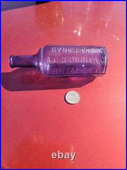 1890's Deep Amethyst Hynd's Tonic Bottle? Old Buffalo New York Bottle