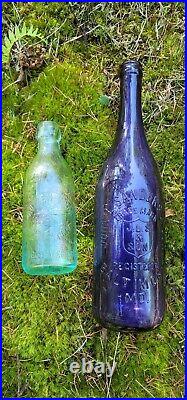 1890's Pictorial Hands Soda? Antique Kotzen Bros New York Handshake Soda Bottle