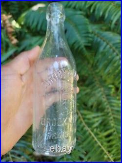 1890s Blob Top Brooklyn Beer? Antique Eurich & Heller New York Liquor Bottle