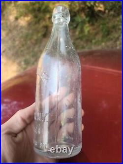 1890s Blob Top Brooklyn Beer? Antique Eurich & Heller New York Liquor Bottle