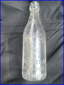 1890s Blob Top Brooklyn Beer? Antique Eurich & Heller New York Liquor Bottle