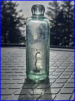 1890s Hutch Hutchinson? John Kuhlmann Brewing Co Ellenville New York Soda Bottle