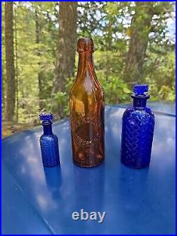 1890s New York Blob Top Beer? Antique M. F. Keeler Auburn NY Ale Bottle