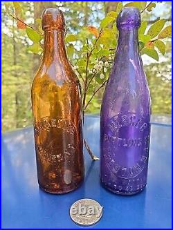 1890s New York Blob Top Beer? Antique M. F. Keeler Auburn NY Ale Bottle