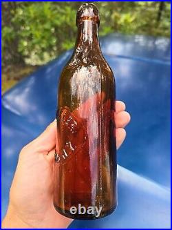 1890s New York Blob Top Beer? Antique M. F. Keeler Auburn NY Ale Bottle