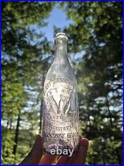 1890s Picture Blob Top Beer? Old Lavender Rockaway Beach New York Ale Bottle