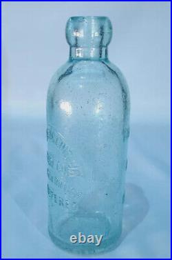 1890s YUENGLING beer SARATOGA NY. Blob top HUTCH SODA BOTTLE. SALE