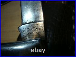 1900s Olcut Union, NY USA Large Coke Bottle Pocket Knife ADVANCE&Hand made case
