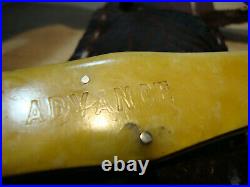 1900s Olcut Union, NY USA Large Coke Bottle Pocket Knife ADVANCE&Hand made case