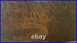 1905 Coca Cola City Delivery Crate Hutchinson Straight Bottle Syracuse New York