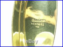 1921 Cartier 14k Yellow Gold 4oz Oval Cognac Whiskey Scotch Flask New York