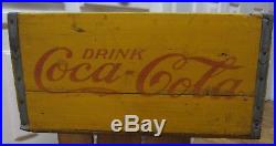 1930s COCA-COLA Wood NEW YORK, NY Coke Bottle Crate Carrier Box 17 x 11 x 8.6