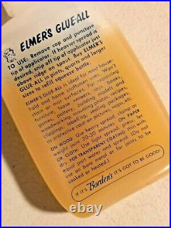 1950s Elmer's Glue-All The Borden Co. New York Plastic 4 oz. Bottle Rare - 4806