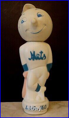 1960s Mr. Met Bubble Fun Bath Bottle NY Mets Vintage Souvenir nice colors