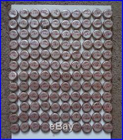 1964-65 Coca Cola NEW YORK WORLD'S FAIR Comp Set 120 Bottle Caps & SAVER SHEET &