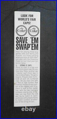 1964-65 Coke Coca Cola NEW YORK WORLD'S FAIR Bottle Caps Set of 120 w SAVERSHEET