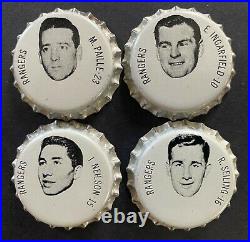 1964-65 NHL Hockey Coca-Cola Factory Issued 17 New York Rangers Bottle Caps