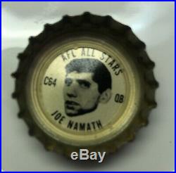 1965 New York Jets Joe Namath AFL All Star Football Coke Bottle Cap Rookie Year