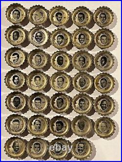 1966 Coke N Y Jets + AFL All-Stars Bottle Caps Complete With Saver Sheet Namath