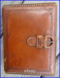 19th C. CASWELL HAZARD CO NY Doctors Leather Apothecary Travel Case NO Bottles