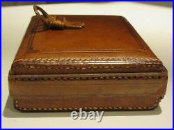 19th C. CASWELL HAZARD CO NY Doctors Leather Apothecary Travel Case NO Bottles