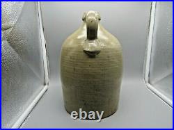 1G Antique Stamped N. Clark, Jr, Athens New York, Country Stoneware Jug Bottle