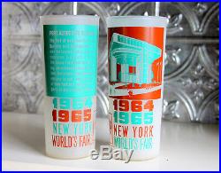 2 Great 1964 Worlds Fair Glasses New York
