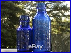 2 RARE REED & CARNRICK NY FOOD/MILK bottlesPHYSICIAN'S SAMPLE is EXTREMELY RARE