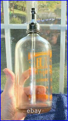 2 Rare Original Kist Seltzer Bottles Binghamton, New York Nice