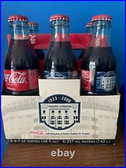 2008 Yankee Stadium Legacy CocaCola Six 8 oz Bottles