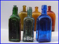 3 Gargling Oil Lockport NY / Emerald Green, Teal Turquoise, Cobalt