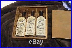 3 bottles with box LARGE antique LACTOPEPTINE elixir new york quack MEDICINE