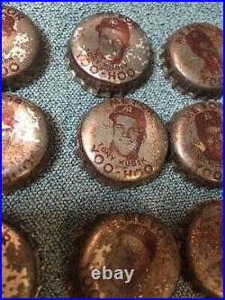 32 Rare Original Vintage 1959 Ny Yankees Yoo Hoo Cork Lined Bottle Caps