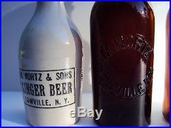 4 bottles / M. NORTZ & SONS collection / Lowville NY / Lewis County