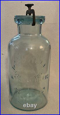 72 oz MILLVILLE ATMOSPHERIC FRUIT JAR WHITALL'S PATENT JUNE 18TH 1861 (K-17)